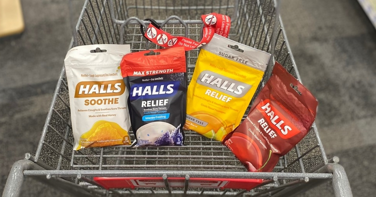 Halls Cough Drops 30-Count Bags Only 88¢ Each After CVS Rewards