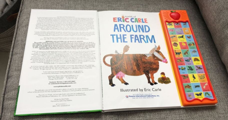 Around the Farm 30-Button Animal Sound Book by Eric Carle