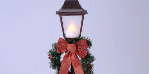 Pre-Lit 4′ Christmas Lamp Post Only $27.88 on Walmart.com (Hundreds of Shoppers Are Buying It!)