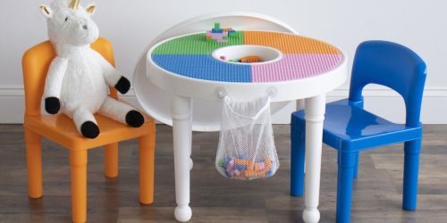 Kids Activity Storage Table w/ Chairs Only $39.99 Shipped on Walmart.com | Works w/ LEGOs