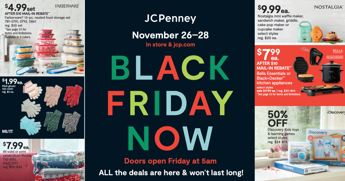 Jcpenney Black Friday 2021 Ad Is Here Deals Live Now Hip2save