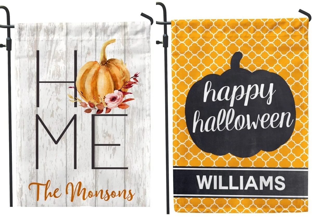 jane home pumpkin and halloween customized garden and home flags