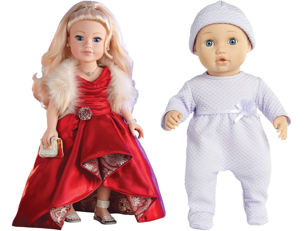 Journey Girls 18 Inch Special Edition Hand Painted Doll and You & Me Baby So Sweet 16-Inch Doll with Clothes