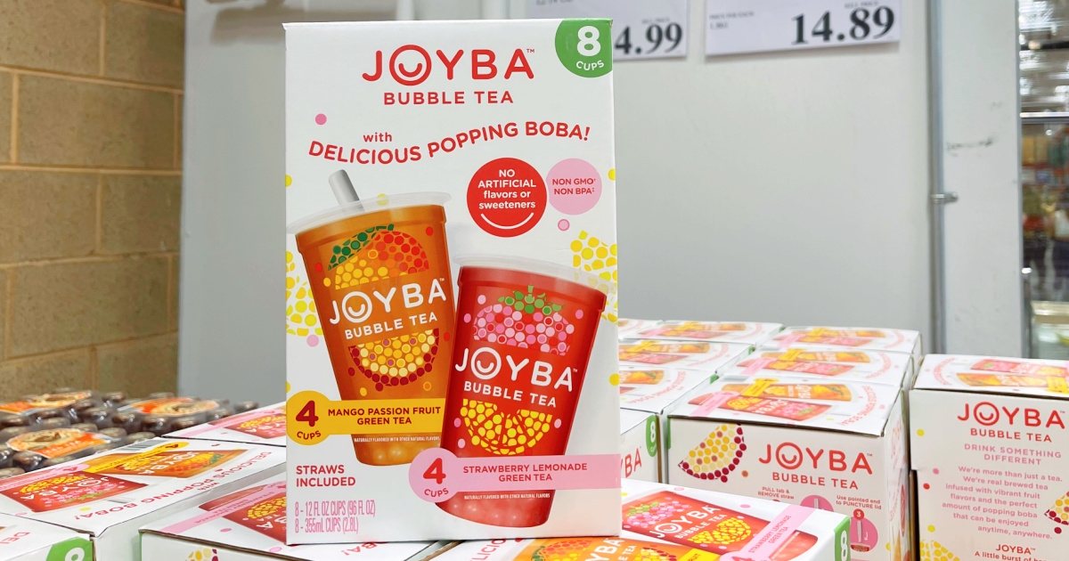 Joyba bubble tea on display in-store