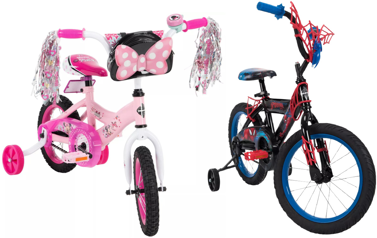 two kids character bikes