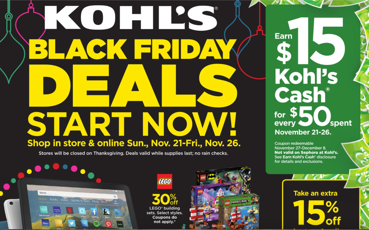 kohls black friday nike sale