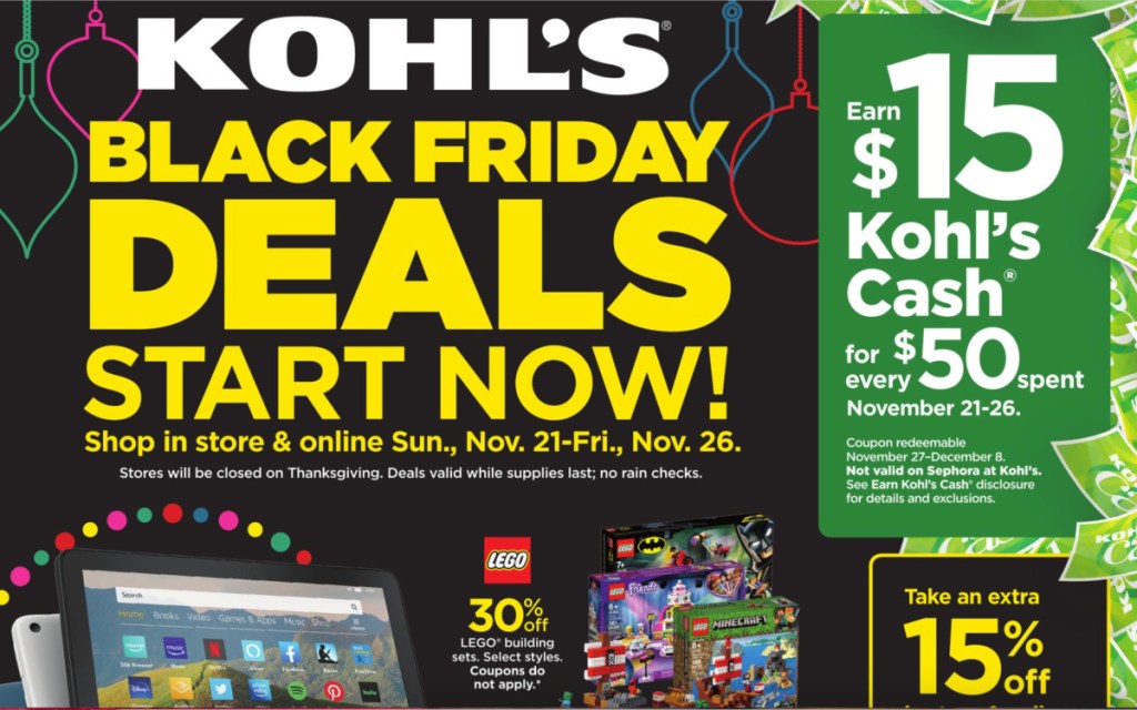 Kohls BF ad scan front page