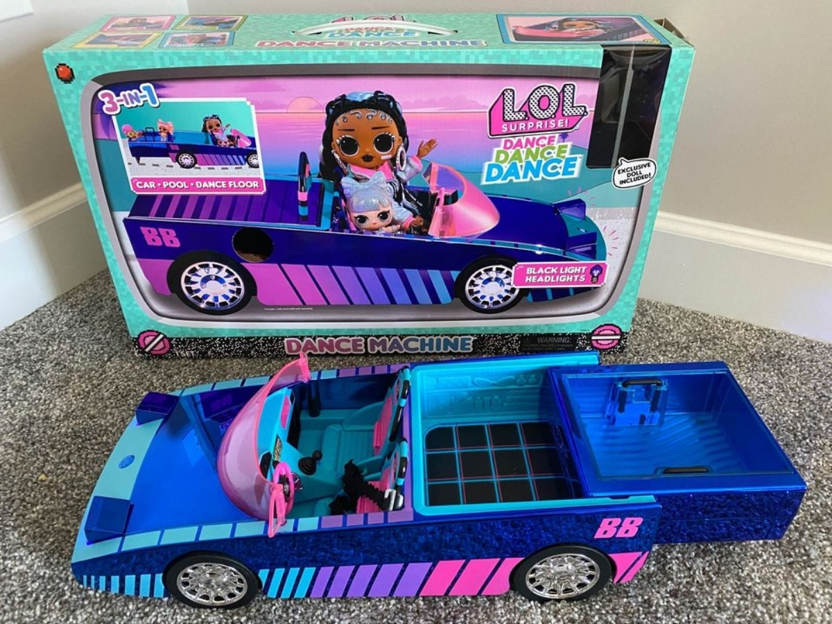 lol doll dance machine car