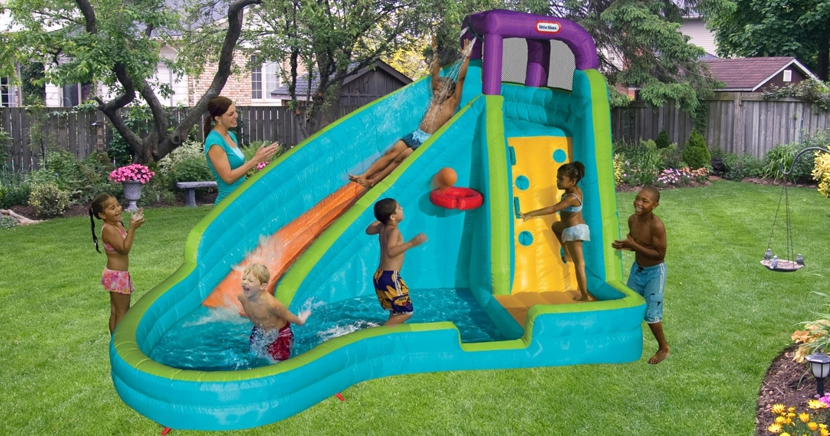 Little Tikes Slam n Curve Inflatable Water Slide