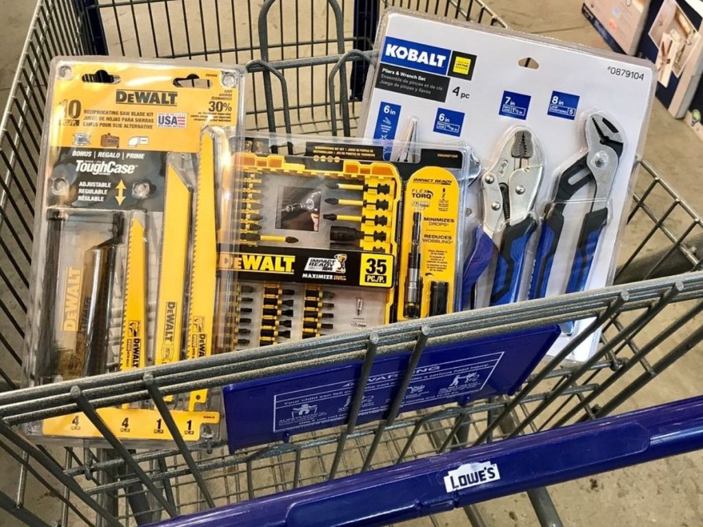 Lowe's Tools in Shopping Cart