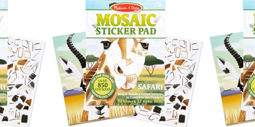 Melissa & Doug Mosaic Safari Animals Sticker Pad Just $4.99 on Amazon