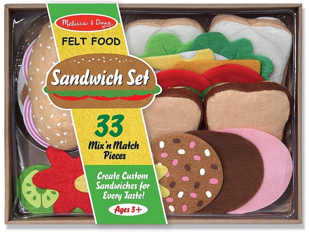 melissa and doug felt food sandwich set 33 pieces