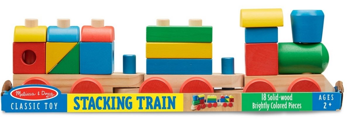 melissa and doug stacking train set