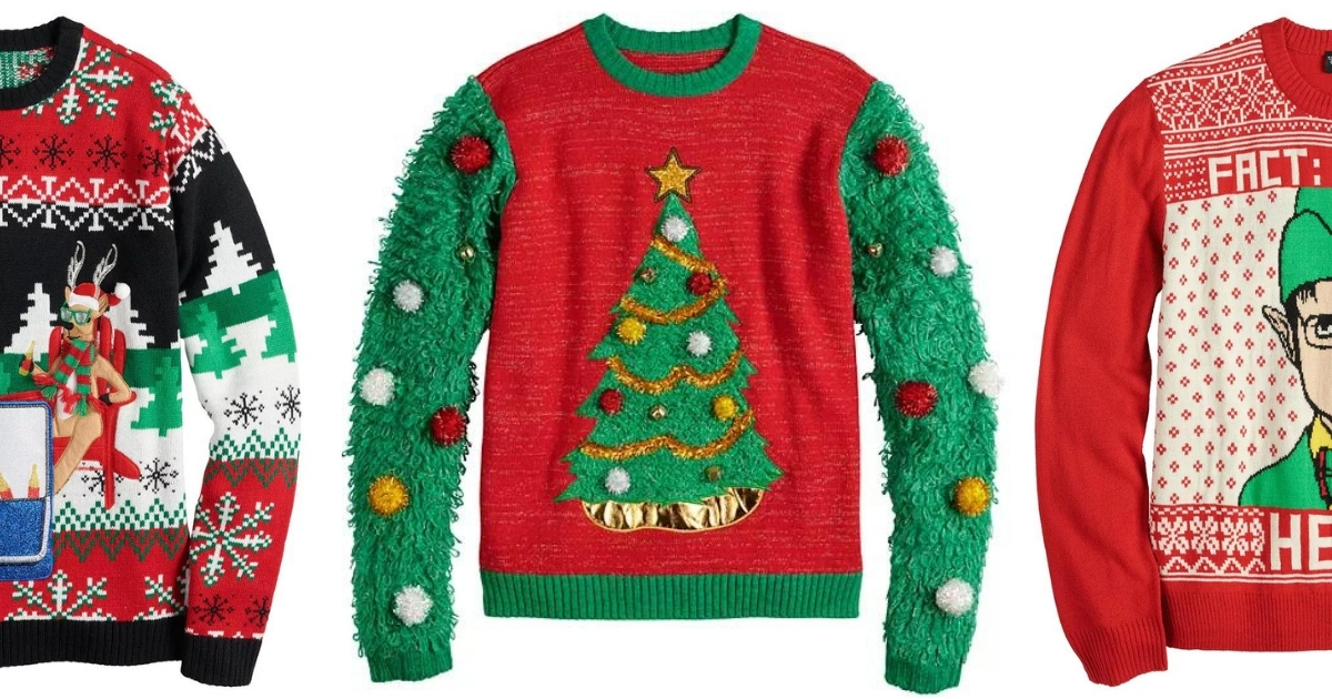 Men’s Ugly Christmas Sweaters Just $19 on Kohl’s.com (Regularly $60)