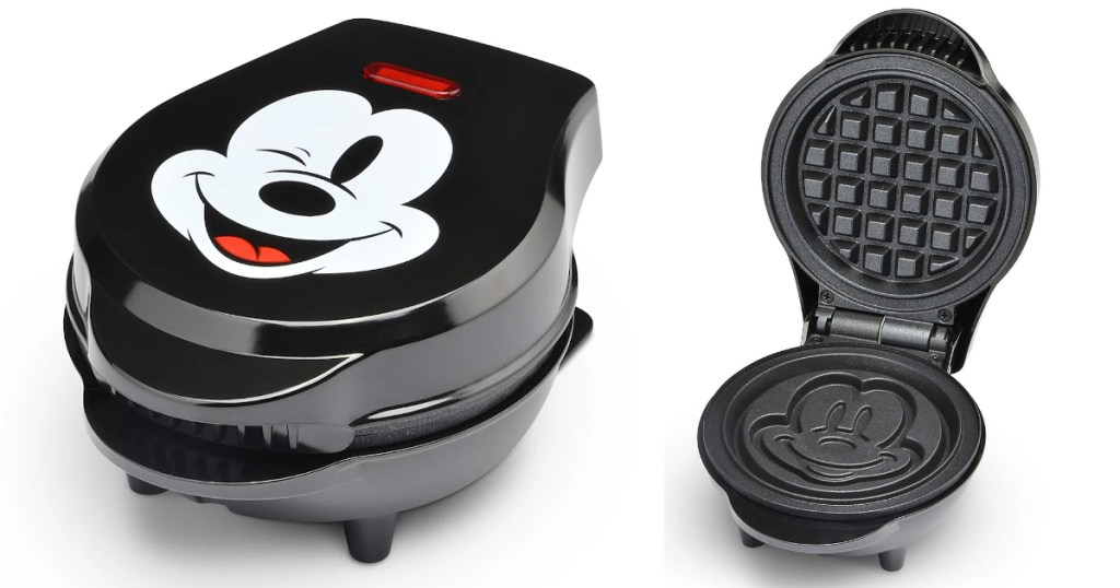 Mickey Mouse Waffle Maker open and closed