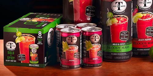 Mr & Mrs T Original Bloody Mary Mix Cans 24-Pack Only $10.52 on Amazon (Regularly $19) | Just 44¢ Each