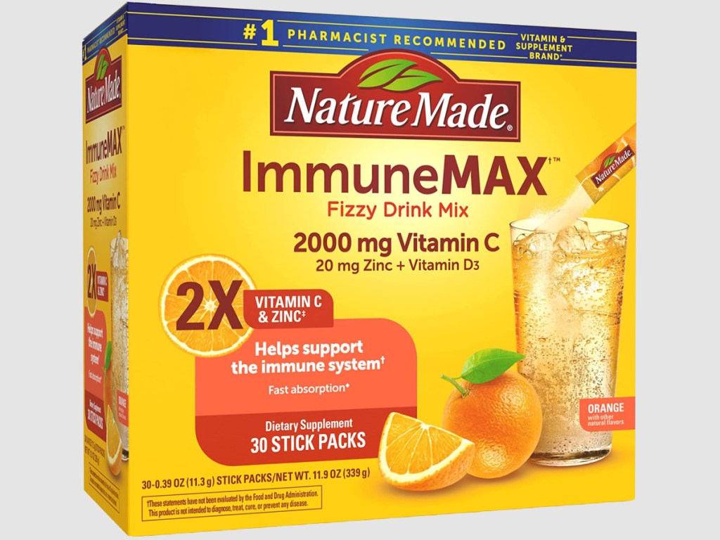 Nature Made Immune Max Fizzy Drink Mix Vitamin C