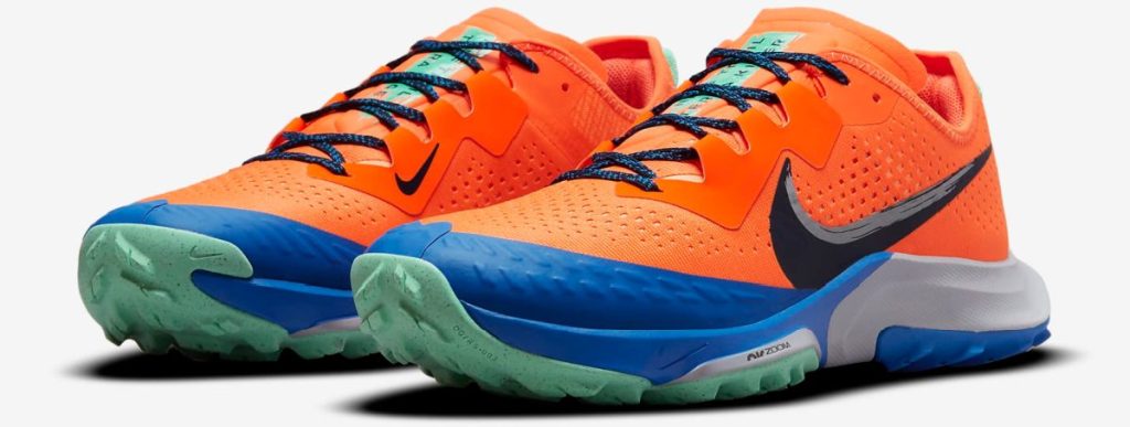 orange and blue sneakers