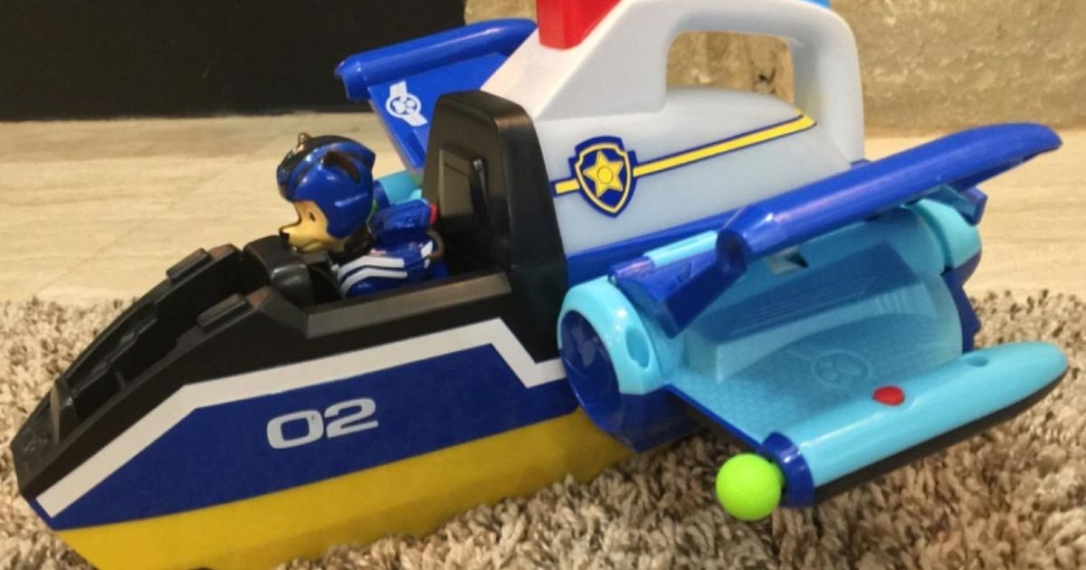 Jet to The Rescue Deluxe Transforming Spiral Rescue Jet with Lights and Sounds Paw Patrol 