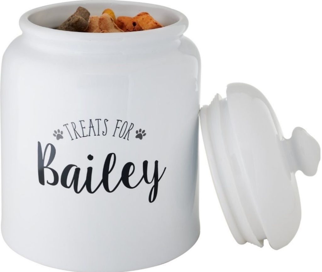Personalized Dog Treat Canister
