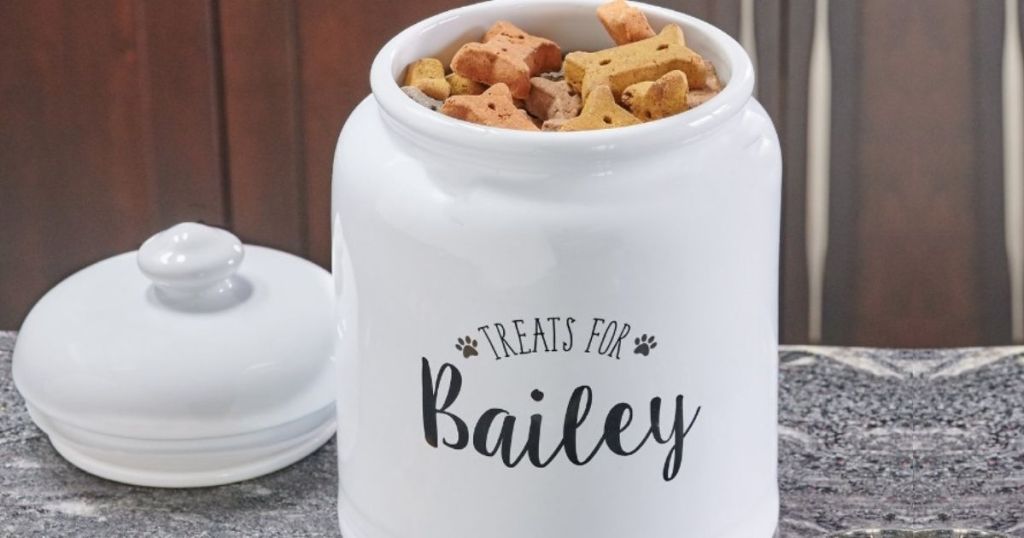 Personalized Pet Treat Canister