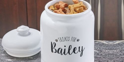 40% Off Personalized Pet Gifts & Accessories on Chewy.com | Ceramic Treat Jar Just $17.99