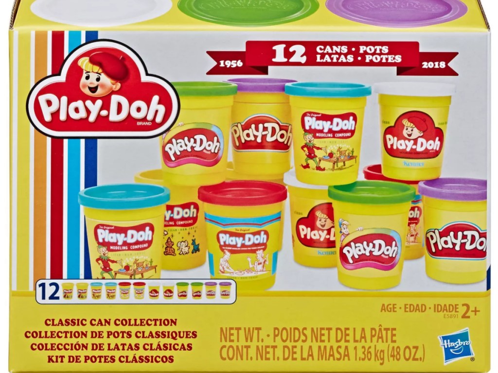 Play-Doh Retro Classic Can Collection - 12pk