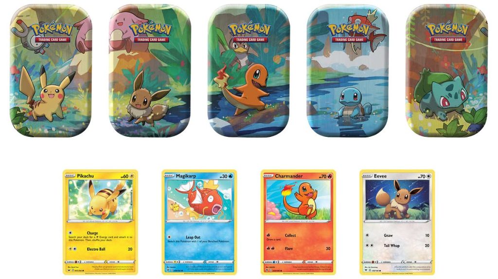 Pokémon trading card tins