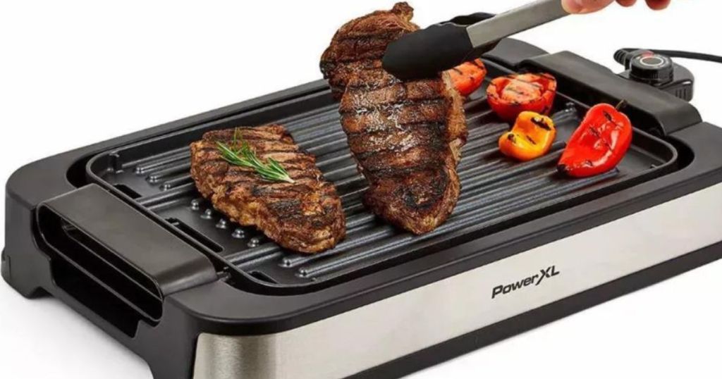 PowerXL Grill with food on it