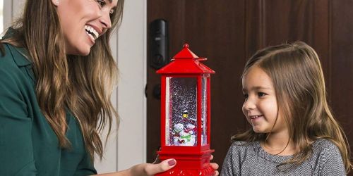 Pre-Lit Glitter Snow Globe Lantern Only $17.99 Shipped (Regularly $40) | Awesome Reviews