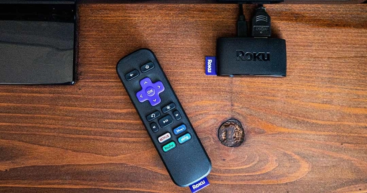 roku express hd with remote on console