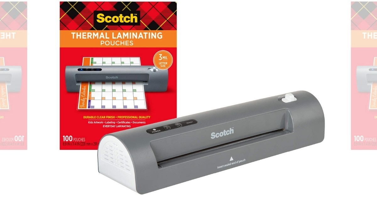 Scotch Thermal Laminator w/ 100-Count Pouch Bundle