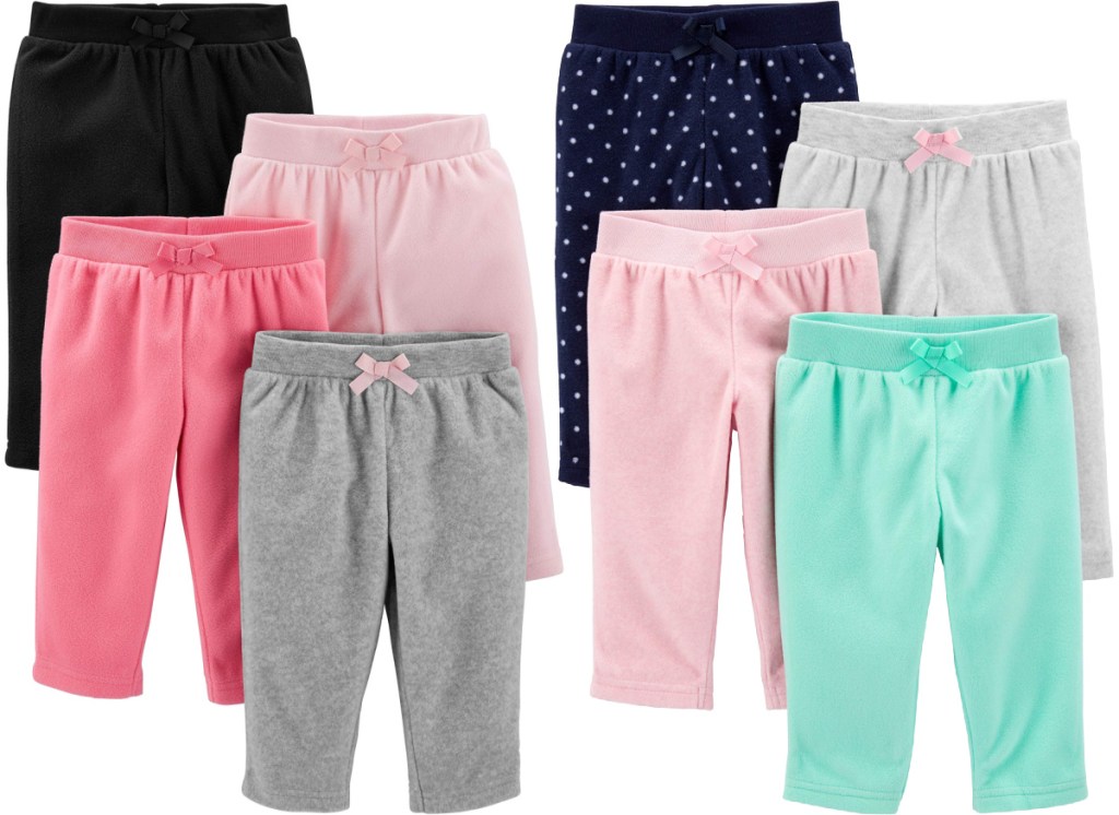 Simple Joys by Carter's Girls' 4-Pack Fleece Pants