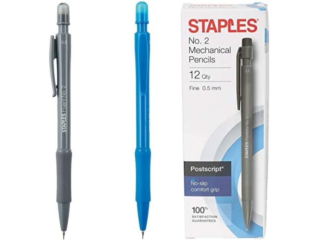 staples postscript and fluent mechanical pencils