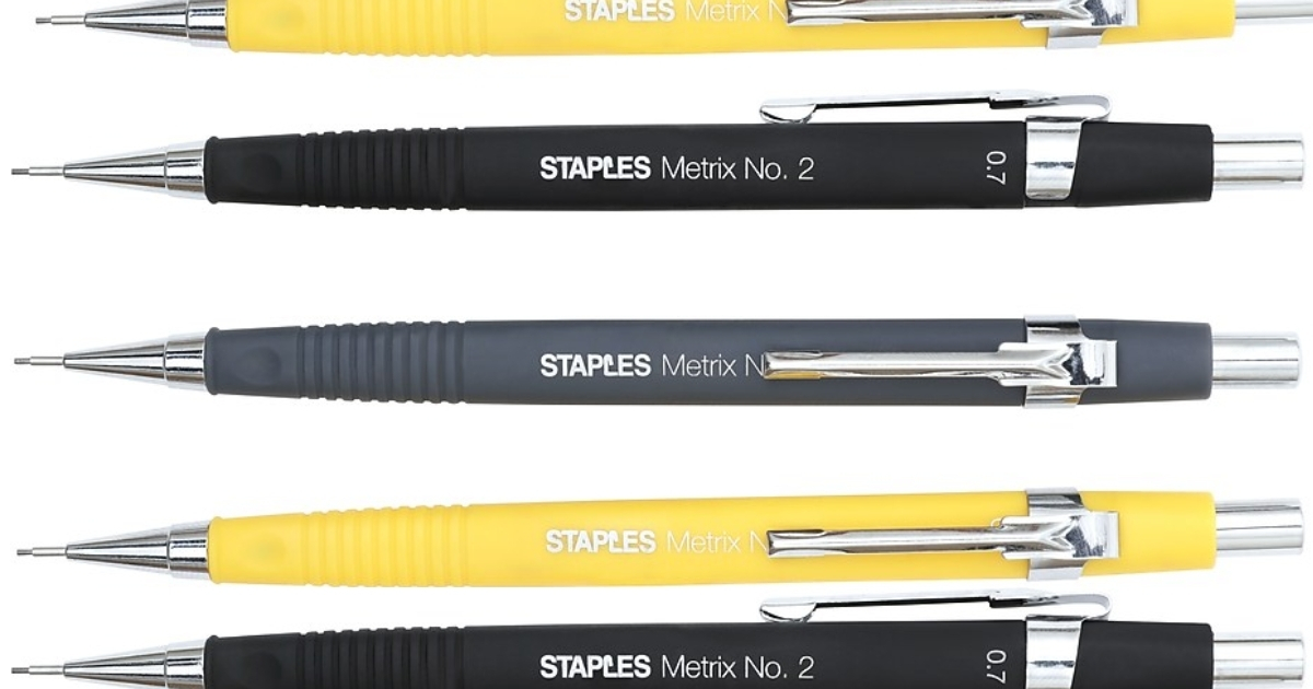 Staples Mechanical Pencils 3-Pack Just $1 (Regularly $7)