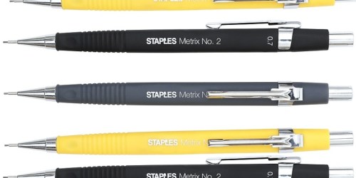 Staples Mechanical Pencils 3-Pack Just $1 (Regularly $7)