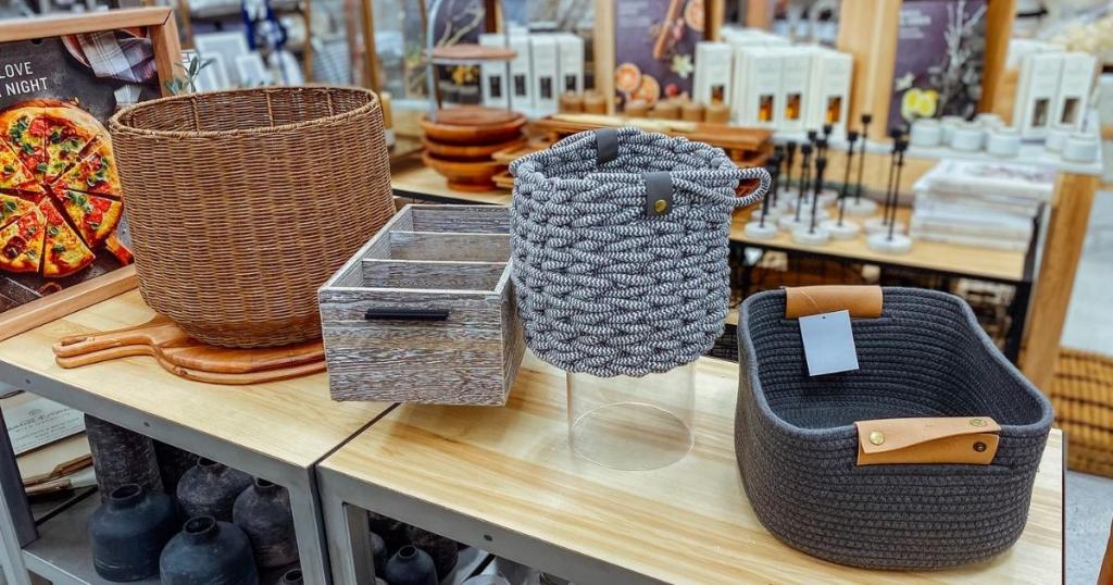 target decorative storage baskets in store