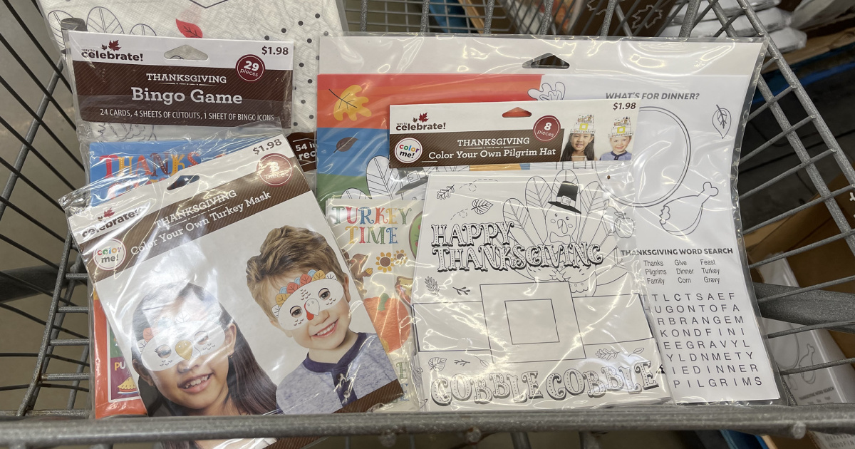 Thanksgiving Color-In Tablecloth Just $1.98 at Walmart + More Creative ...