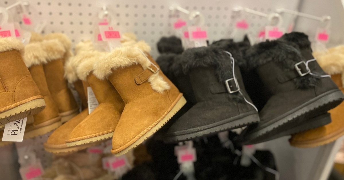 the children's place girls faux suede boots in store