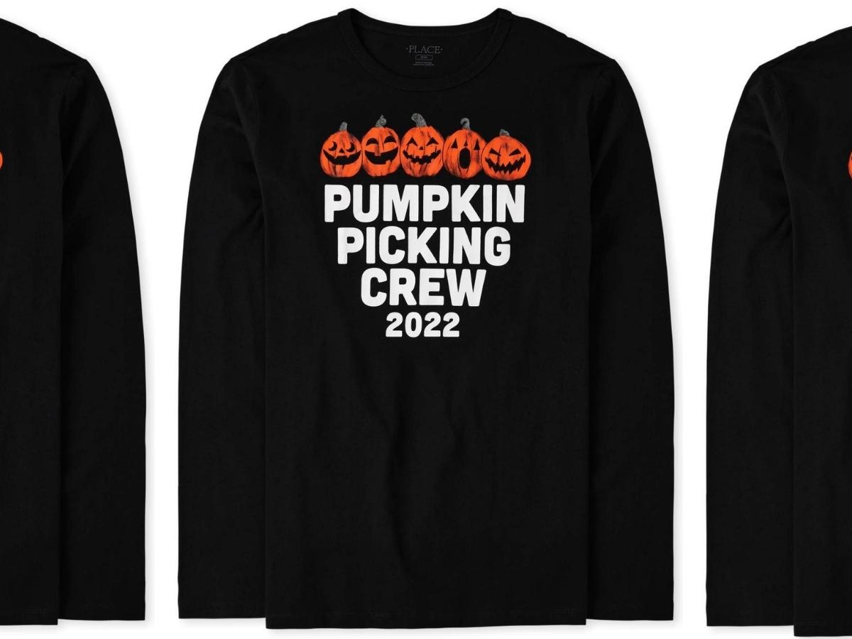 The Children's Place Pumpkin Picking Crew Matching Family Graphic Tees