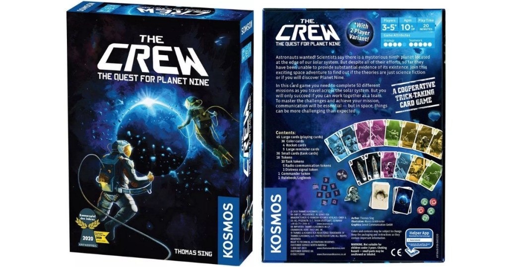 the crew the quest for planet nine card game box