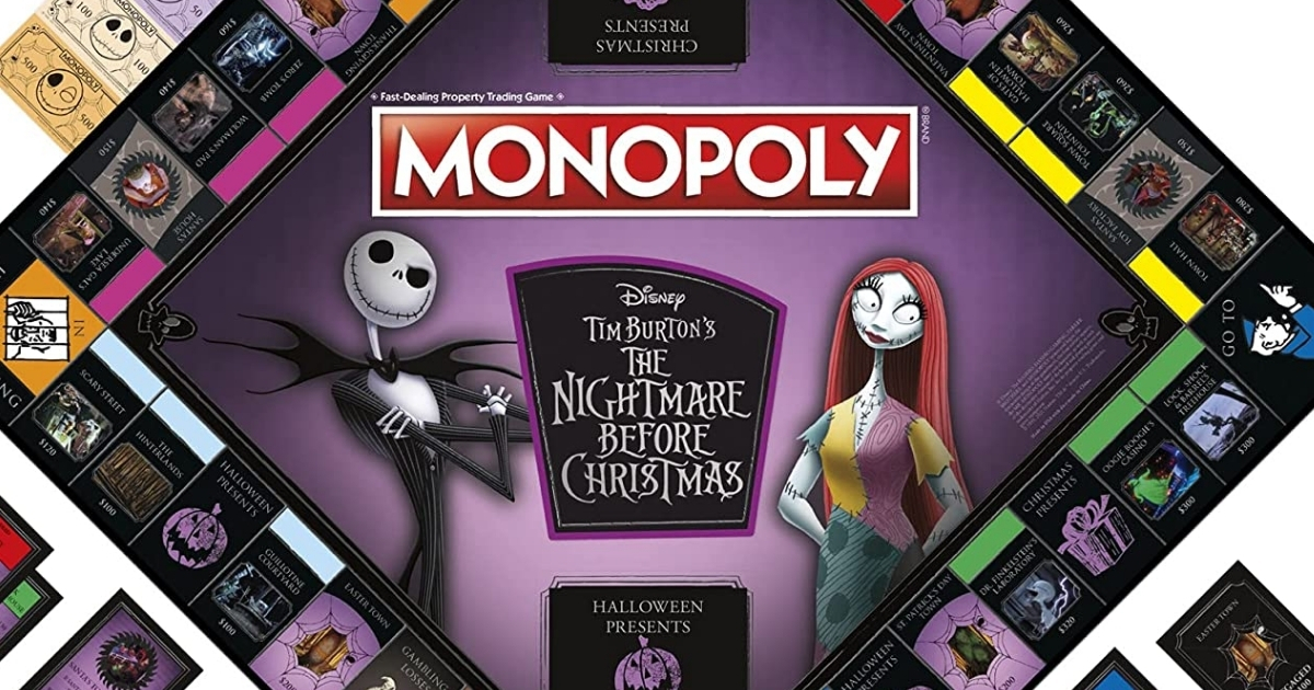 the nightmare before Christmas monopoly board game