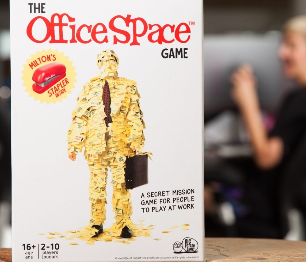 the office space board game on table