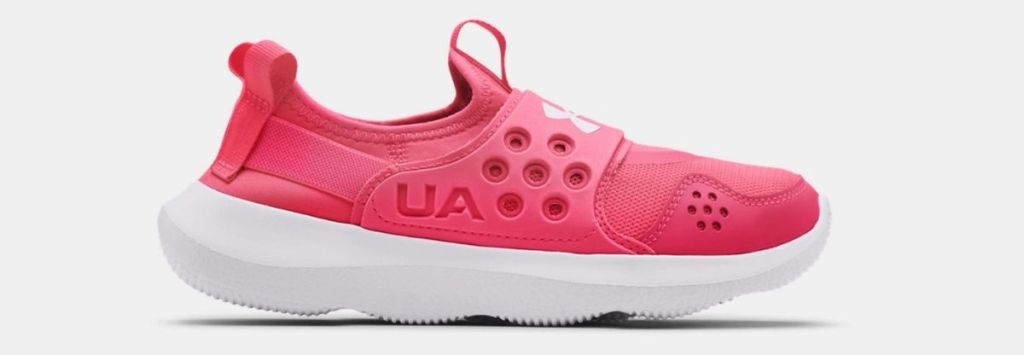 hot pink kids under armour shoes