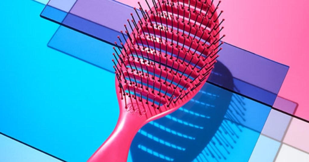 pink wet brush osmosis speed dry hair brush