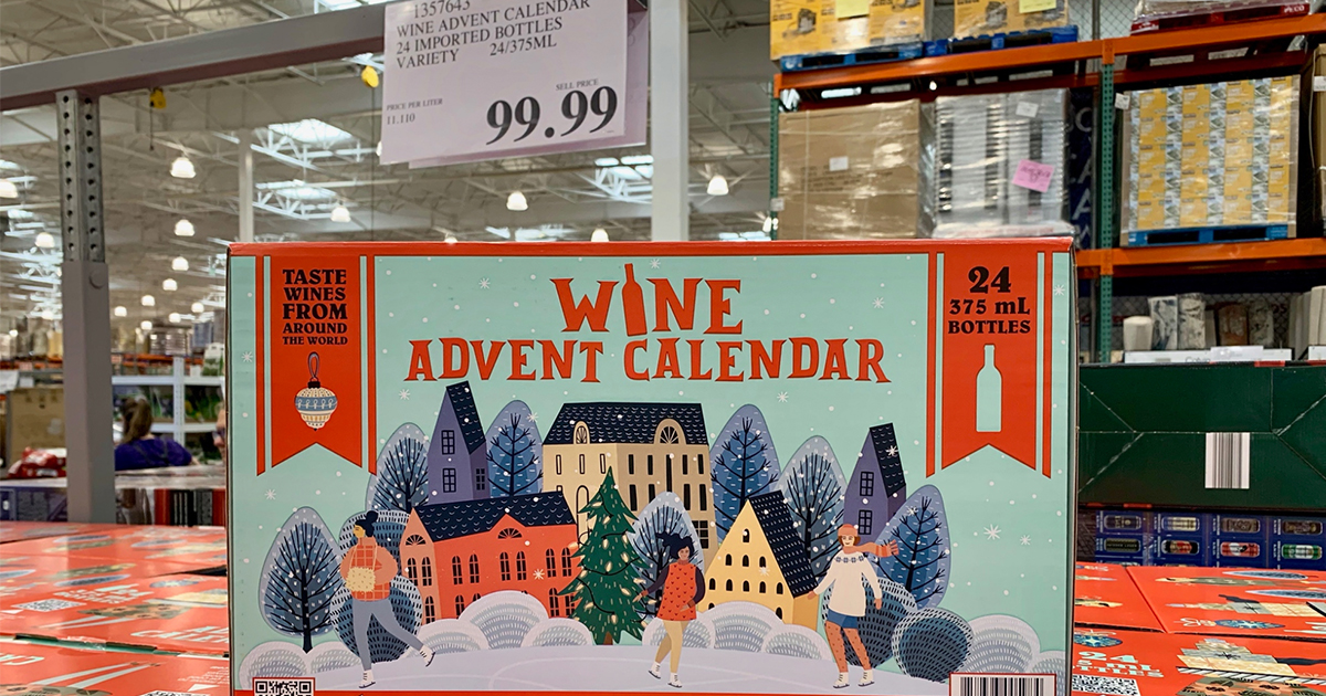 Costco Sparkling Wine Advent Calendar 24-Bottle Box Just $99.99 | Hip2Save