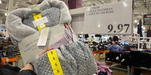 Women’s Textured Plush Robe Only $9.97 at Costco | Great Gift Idea
