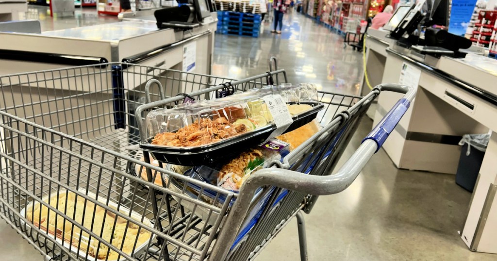cart with sam's club meals