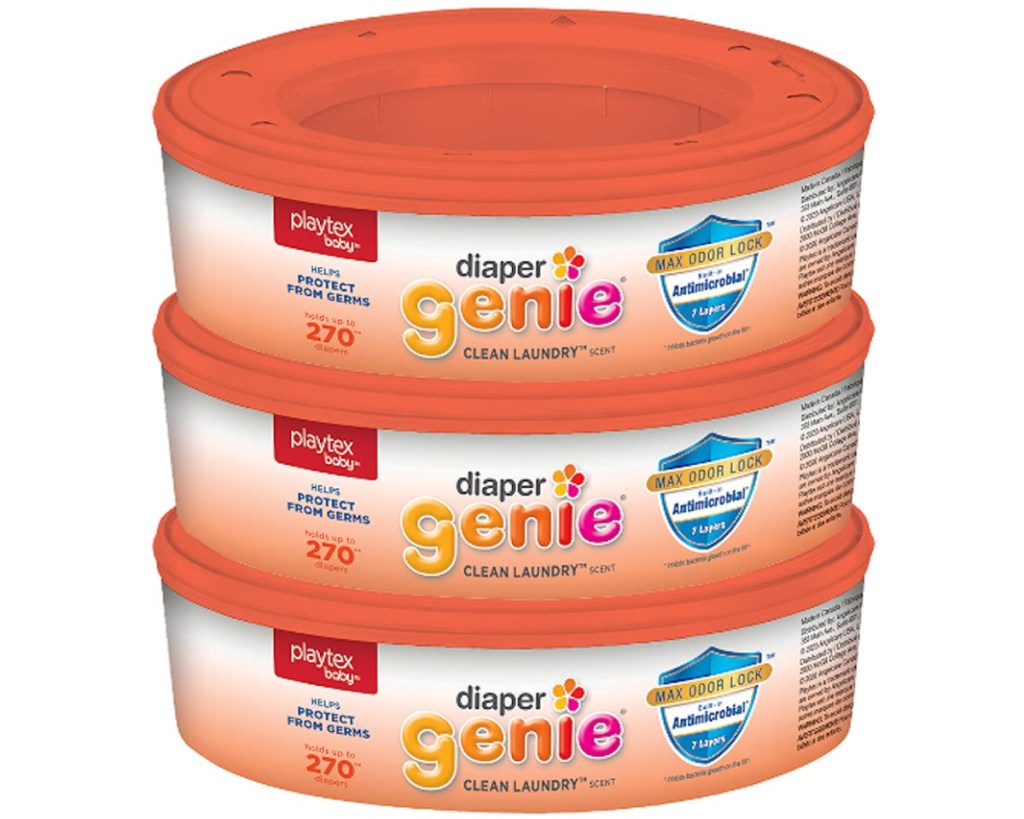 3 packs of diaper genie refill packs
