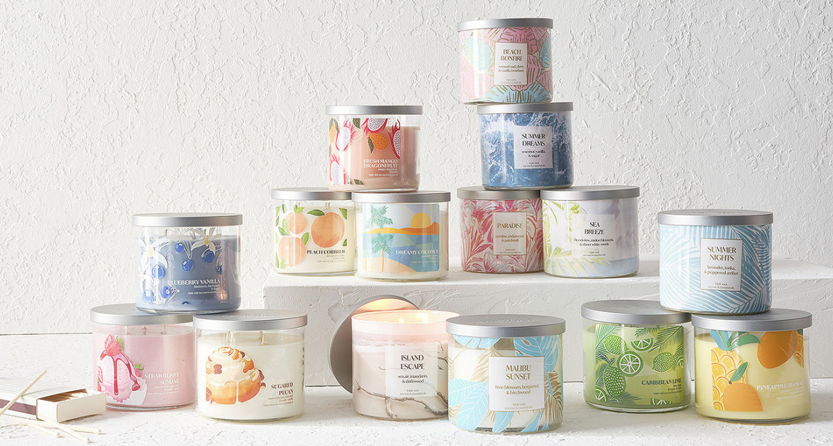 Scented Jar Candles 3Wick Only 7.99 on (Regularly 26